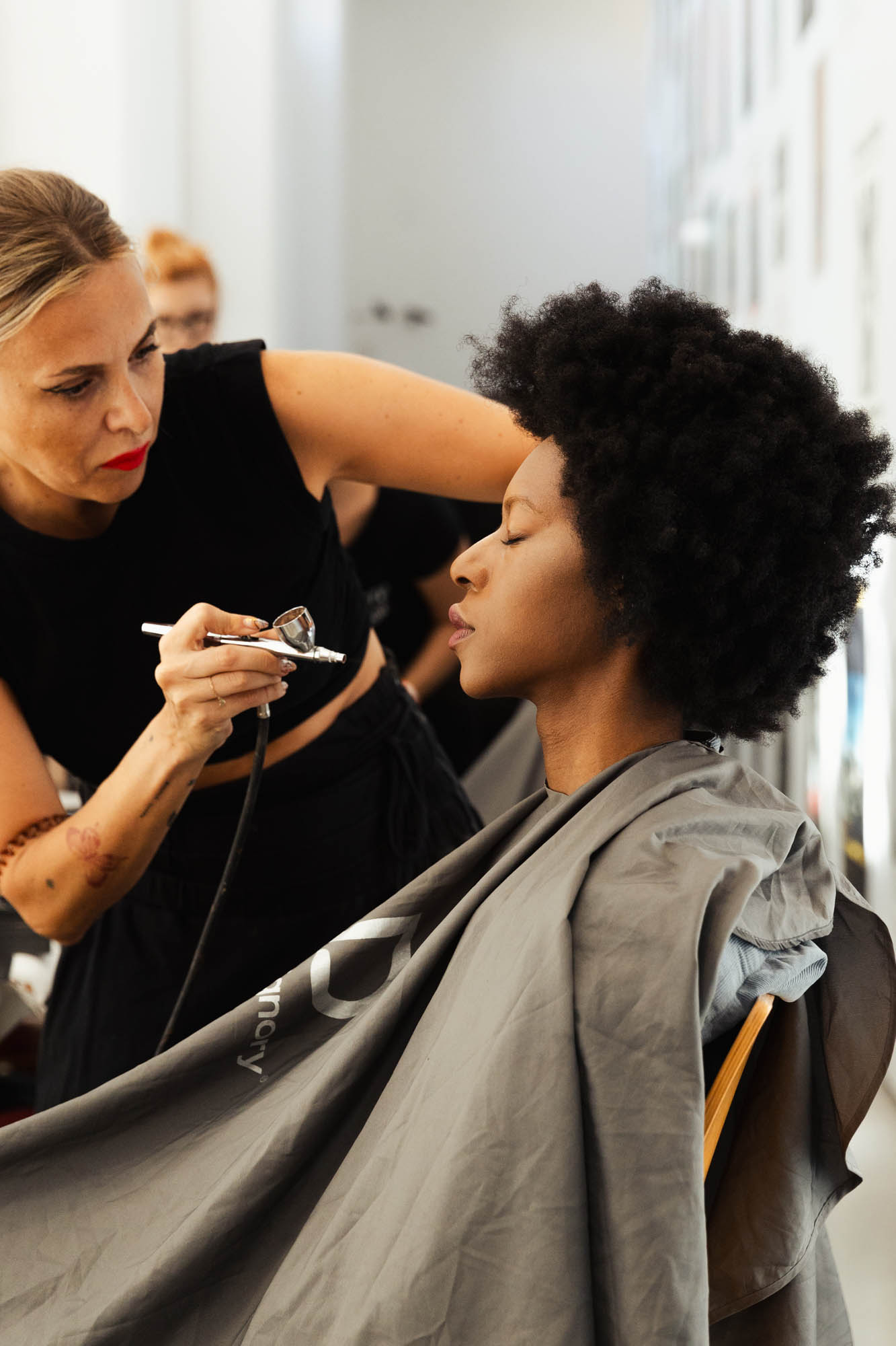 Behind the Scenes BTS Make-Up Airbrush Models 