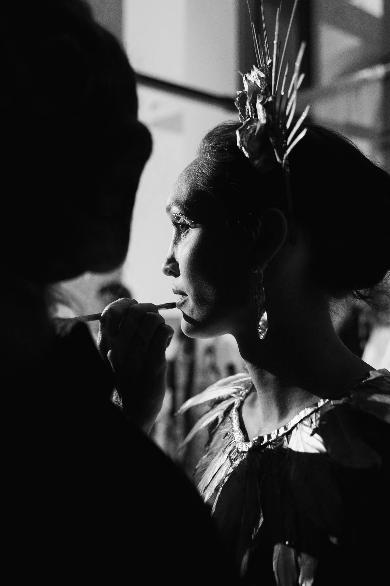 Behind the Scenes BTS Model Makeup 