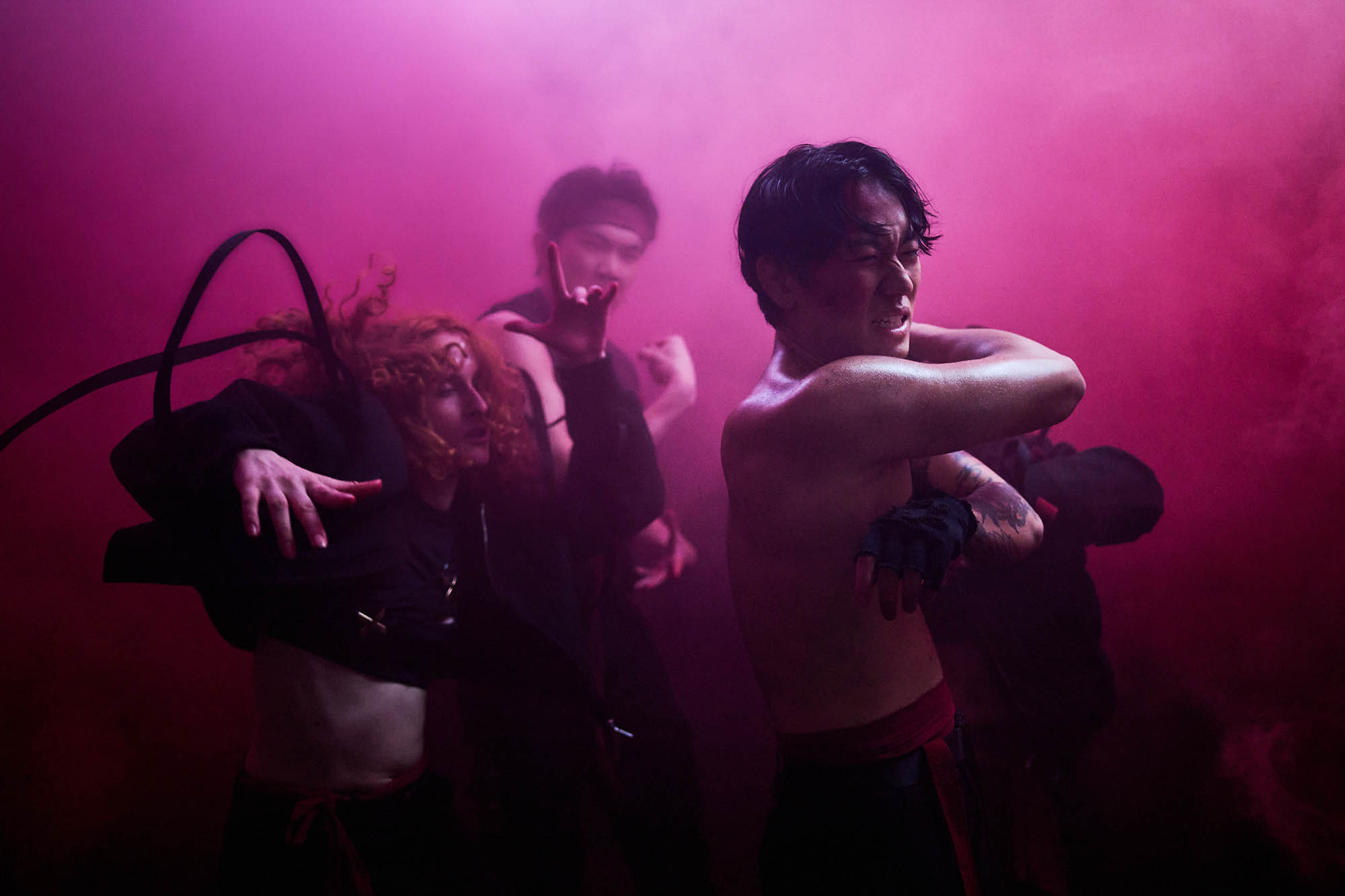 Hyuny Uptown Pansori Musikvideo und TänzerInnen beim Musikvideo Shooting